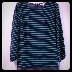 Green striped Medium blouse